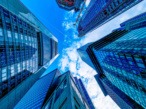 "Mainhattan BLUE" - Fujifilm Silk Papier - 60x45mm